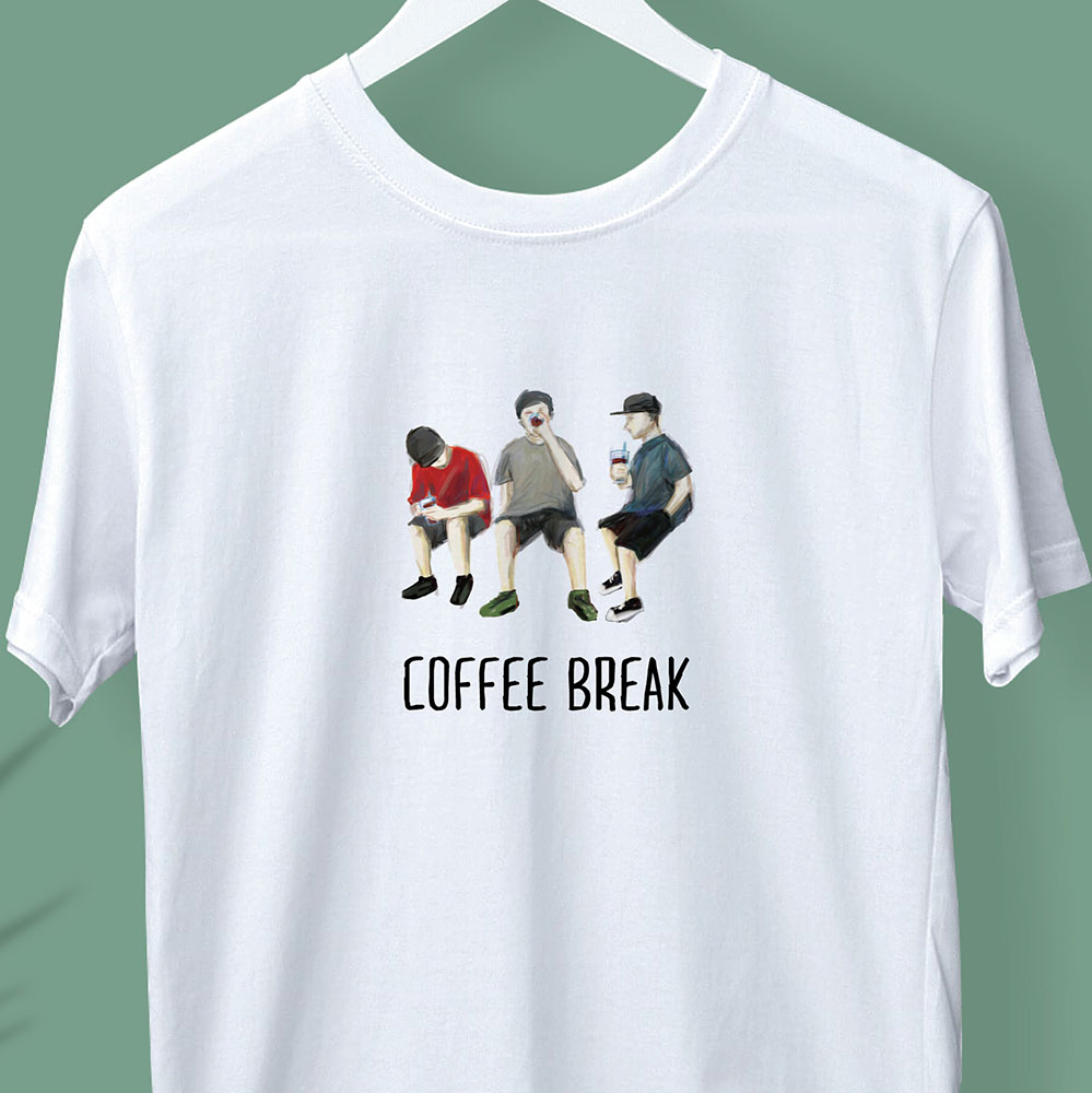 KOSA COFFEE Tシャツデザイン「COFFEE BREAK」